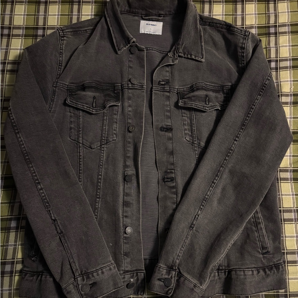 Old Navy Charcoal Denim Jacket